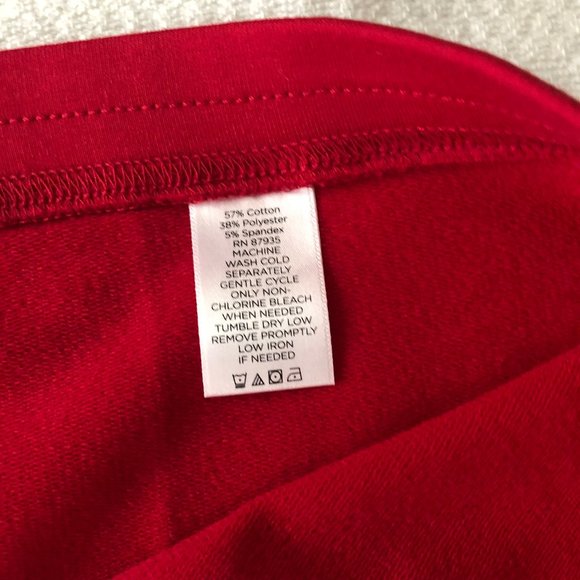 NEW! Susan Graver French Terry Slim Skirt XL - Picture 5 of 12